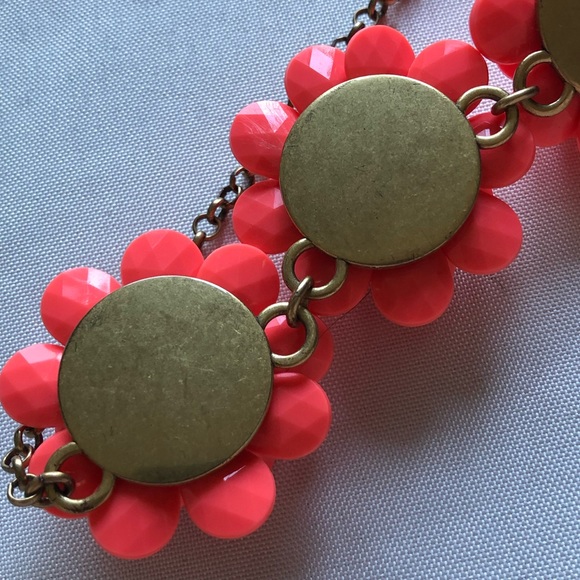 J. Crew Statement Floral Necklace in Coral - Picture 11 of 14
